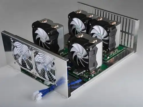 A high-quality image of a mining rig in operation
