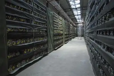 Professional mining farm with advanced cooling systems hosting multiple rigs