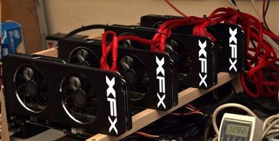 Mining rig setup optimally cooled and managed for efficiency